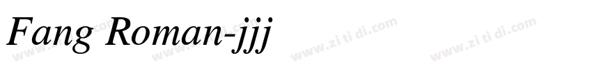 Fang Roman字体转换